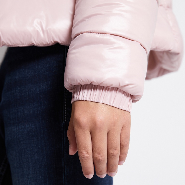 Short puffer jacket "Nikki star" Pink